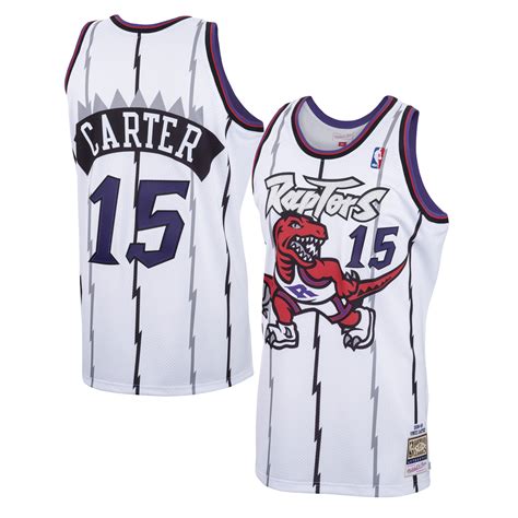 Toronto Raptors Vince Carter Hardwood Classics Home Swingman Jersey By ...