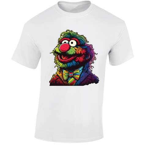 Happy Muppet Mens T-Shirt Funny Muppets Animal Womens Unisex Gift ...