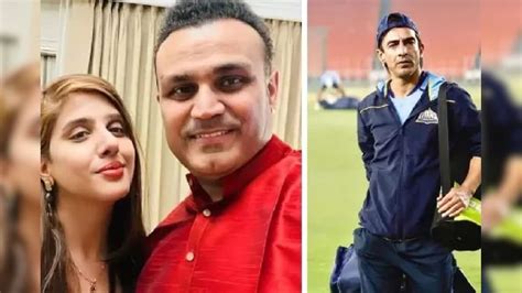 বীরেন্দ্র শেহওয়াগের স্ত্রী আরতি ও বিসিসিআই সভাপতি মিঠুন মানহাসের ...