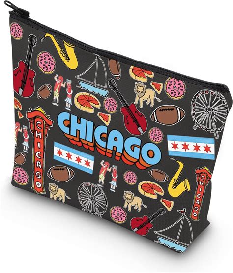 Amazon.com: Chicago Souvenir Gift Chicago Welcome Makeup Bag Chicago ...