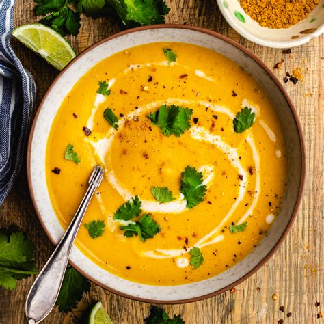 Lentil and sweet potato soup - The Delicious plate