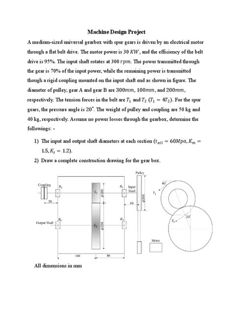 Machine Design Project | PDF