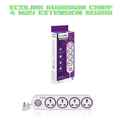 Ecolink (Philips) Spike & Surge Guard Extension Board | 3‑4 Socket ...