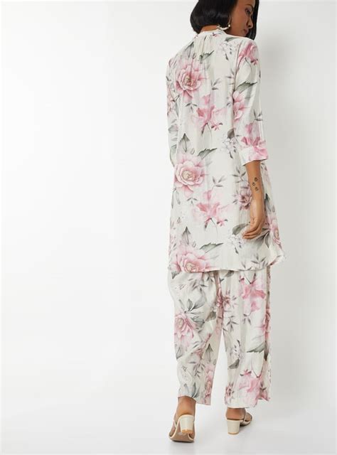 Buy Women Floral Print A-line Kurta Set Online at just Rs. 1299.0 ...