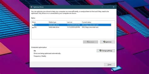 Windows 10 Disk Optimization 的图像结果