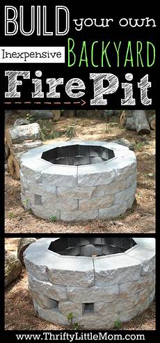 Build My Own Pit by Easy Diy Inexpensive Firepit For Backyard 187 Thrifty Build My Own Pit