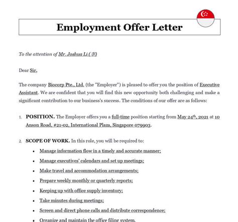 12 Job Offer Letter Samples And Templates With Guidel - vrogue.co