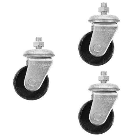 RENACLIPY Hydraulic Jack Casters Silver Metal 3Pcs Thickened 12mm ...