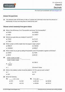 decimals word problems worksheets grade 6 grade 6 math worksheets and problems decimals edugain usa decimals word problems worksheets grade 6 grade 6 math worksheets and problems decimals edugain usa