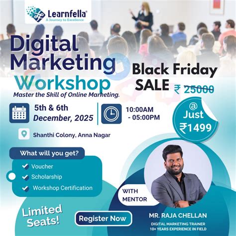 Advanced 2-Day Digital Marketing Workshop in Anna Nagar, Chennai ...