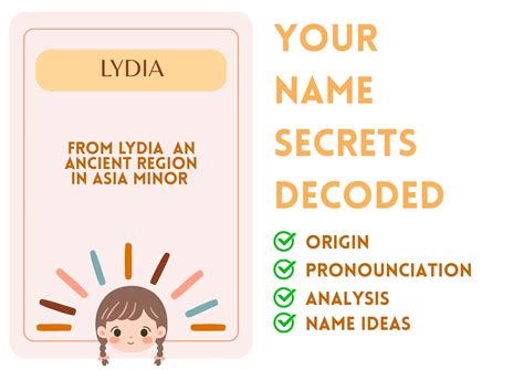 Lydia - Girl Name Meaning and Pronunciation