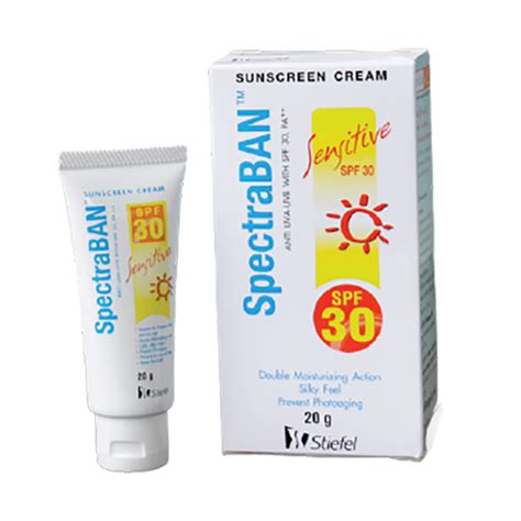 Buy 4X SpectraBAN Sensitive Skin Cream 20g SPF 30 PA++ UVA-UVB Online ...