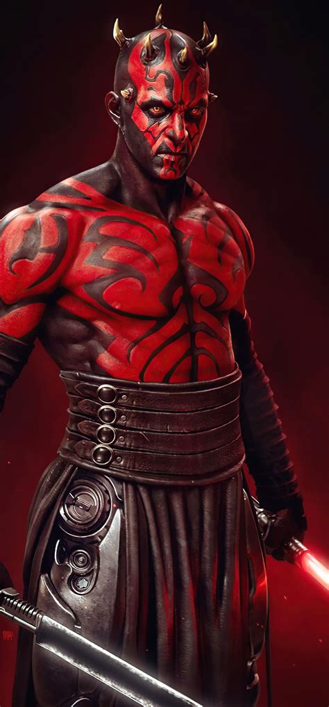 1242x2668 Darth Maul Mandalorian 4k Iphone XS MAX ,HD 4k Wallpapers ...