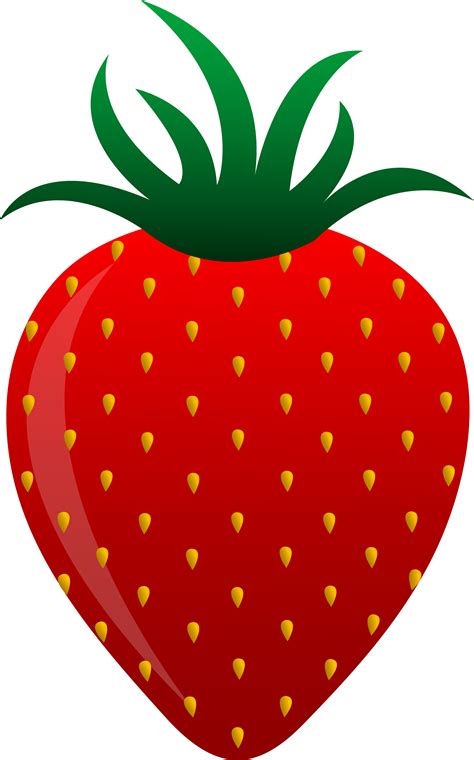 Red Strawberry Vector Art - Free Clip Art