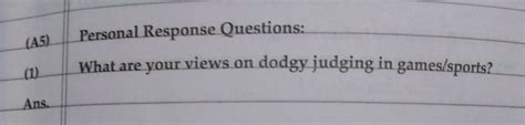 What are your views on dodgy judging in games/sports? - Brainly.in