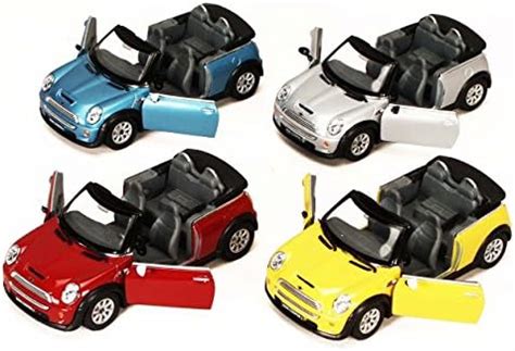 KiNSMART Mini Cooper S Convertible, Set of 4 5089D - 1/28 Scale Diecast ...