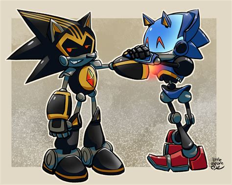Shard The Metal Sonic — (A familiar black and yellow robot flies over to...