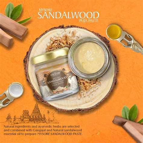 Vedic Vaani Mysore Sandalwood (Chandan Tilak) Puja Paste | Sacred ...