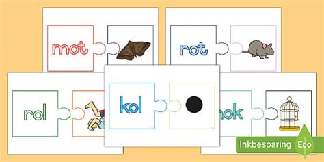 Pas Prentjies en Woorde met -ol, -ok en -ot: Legkaarte