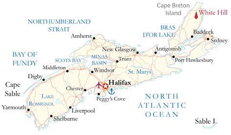 Map of Nova Scotia - GIS Geography