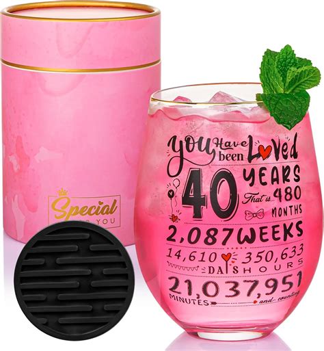 Amazon.com | 40th Birthday Gifts for Women, Time Commemoration 40th ...