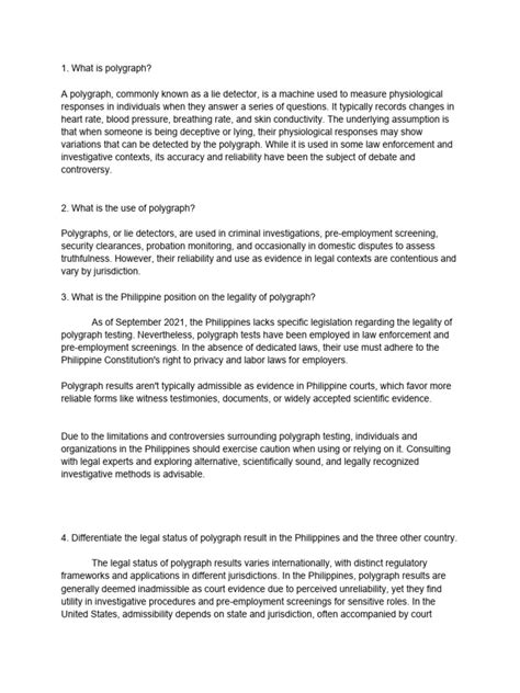 Image result for Polygraph Example