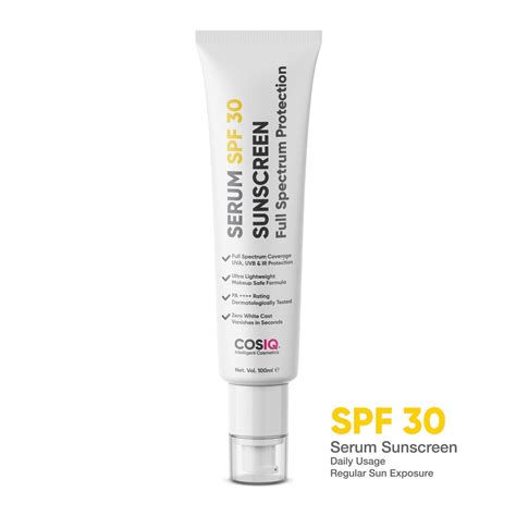 Buy SPF 30 Sunscreen Serum Online | CosIQ