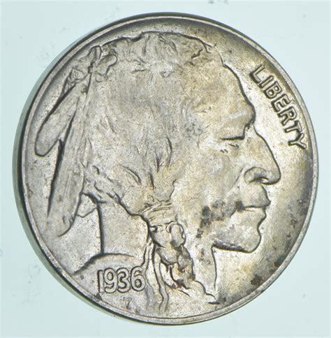 1936 Indian Head Buffalo Nickel | Property Room