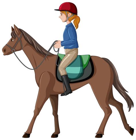 Girl riding horse cartoon Images - Free Download on Freepik