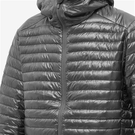 Rapha Explore Hooded Lightweight Down Jacket Carbon Grey & Black | END ...