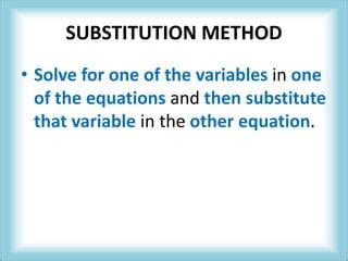 Image result for How to Graph Using Substitution Method