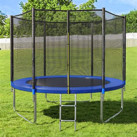 Buy REZNOR 8 Feet Trampoline with Enclosure Safety Net & Jumping Pad ...