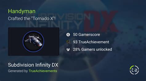 Handyman achievement in Subdivision Infinity DX