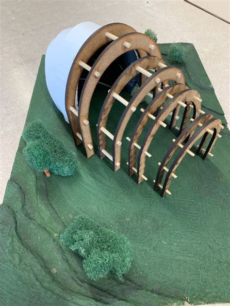 Modern Architecture Model with Trees