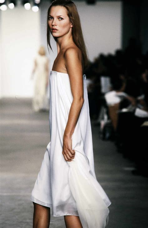 Kate Moss Calvin Klein Runway