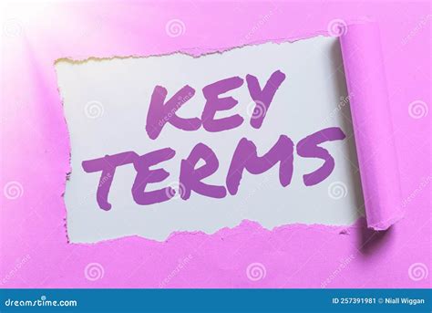 Inspiration Showing Sign Key Terms. Word for Words that Can Help a ...