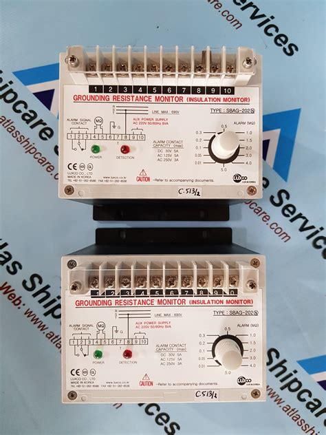 LUXCO SBAG-202 GROUNDING RESISTANCE INSULATION MONITOR – Atlas Shipcare ...