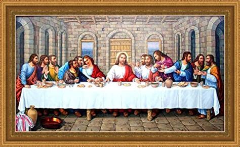 Casa Rica Last Supper Of Jesus Christ Photo Frame Painting Wall Hanging ...