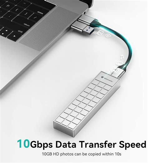 Buy M.2 NVMe Enclosure, Yottamaster USB C 10Gbps NVMe SSD Enclosure ...