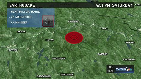 2.1 Magnitude Earthquake in Maine | newscentermaine.com