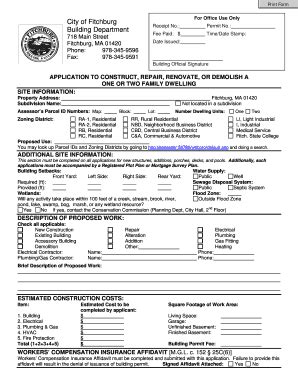 Fillable Online fitchburgma fitchburgmagaspermitform Fax Email Print ...