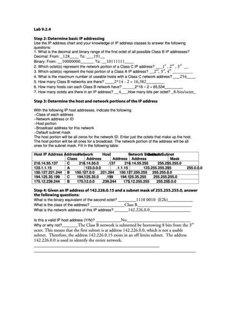Image result for IP Address to Binary Worksheet