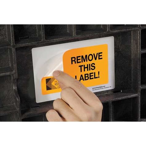 The Kennedy Group Label Holder, Self-Adhesive, Film, PK25 ASTP1 | Zoro