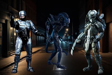 Image result for Alien vs Predator vs Terminator vs RoboCop