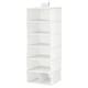 STUK storage with 7 compartments, white/grey, 30x30x90 cm (11 ¾x11 ¾x35 ...