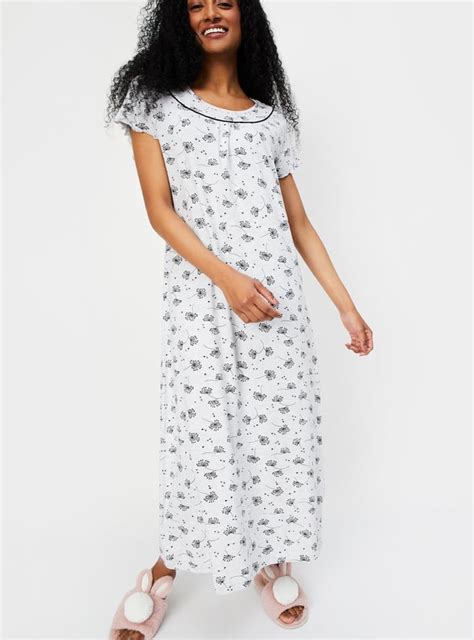 Buy Women Floral Printed Nightgown Online at just Rs. 799.0 ...