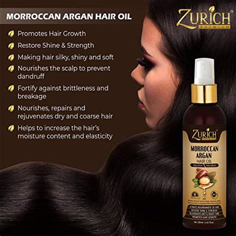 Buy Zurich Morroccan Argan Hair Growth Oil With Pure Grapeseed,Jajoba ...