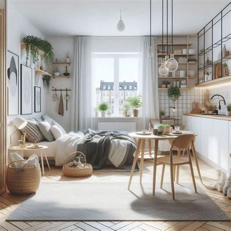 Scandinavian 1 Bedroom Apartment Interior Design | Freelancer