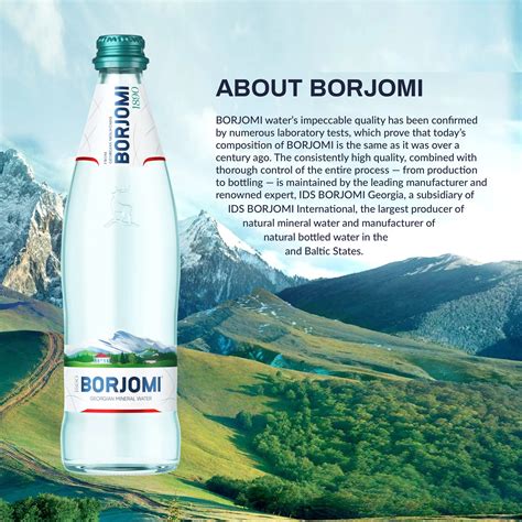 Borjomi - Sparkling Mineral Water in a Glass Bottle | 500ml - EuropaFoodXB