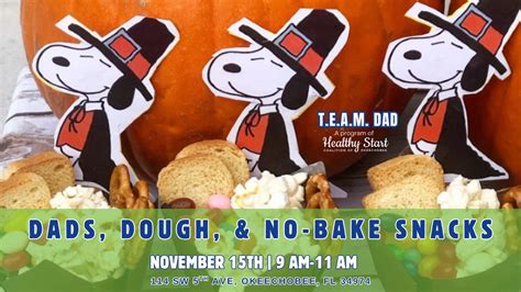 T.E.A.M Dad Workshop: Dads, Dough, & No-Bake Snacks, Okeechobee Healthy ...